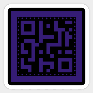 QR CODE ONLY Sticker